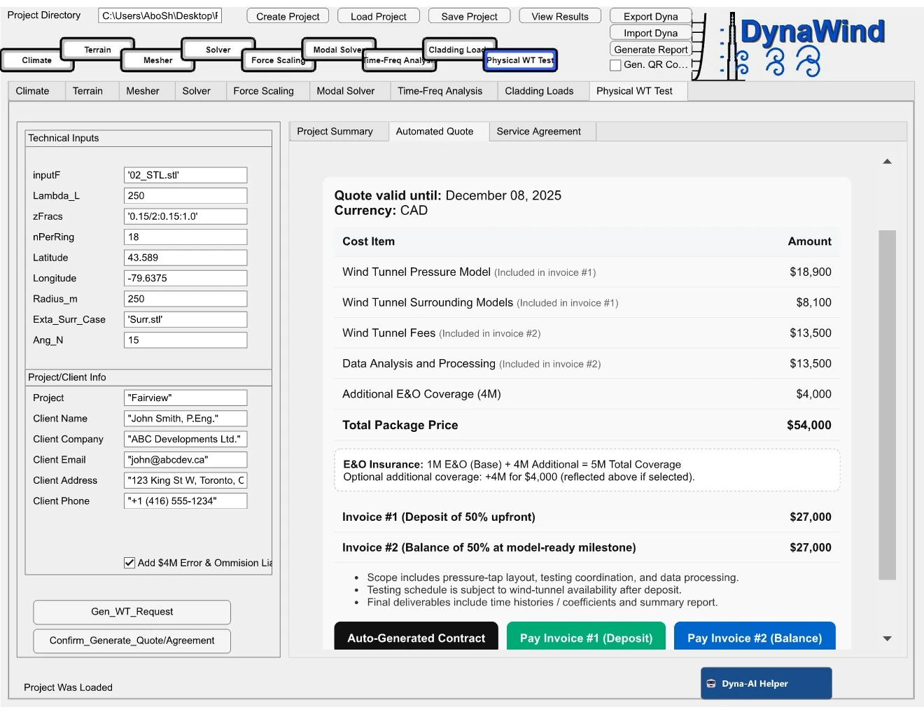 WindFast integration — automated quotation, contract, and invoicing